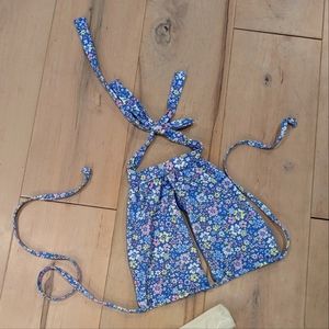 Frankie's Bikinis floral halter top
